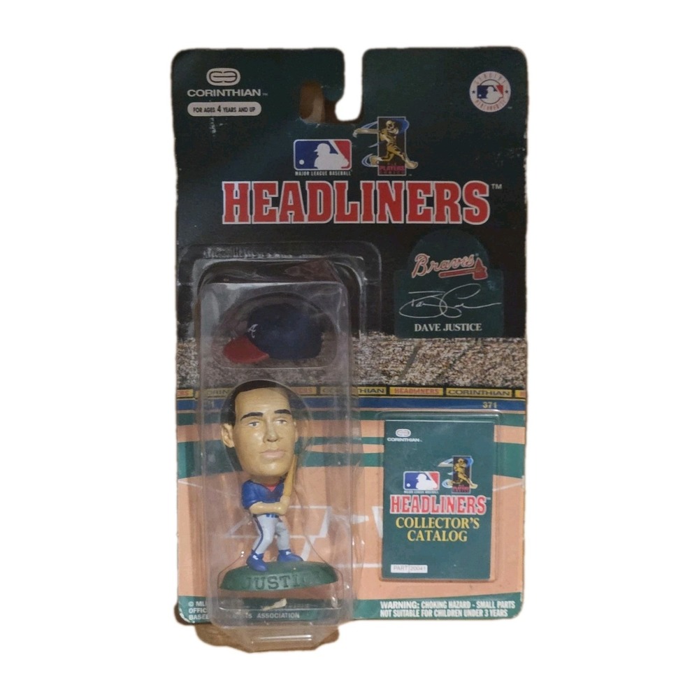 NEW 1996 Corinthian MLB Headliners Action‎ Figure Dave Justice Atlanta Braves